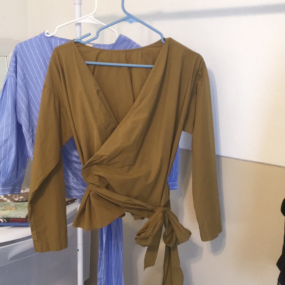 2/$10 Two wrap-around shirts